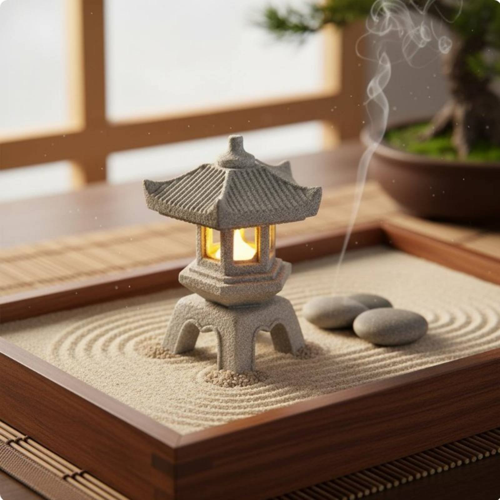 Miniature Stone Lantern Antiqu – Bonsai Garden Gift Bewertung und Preis