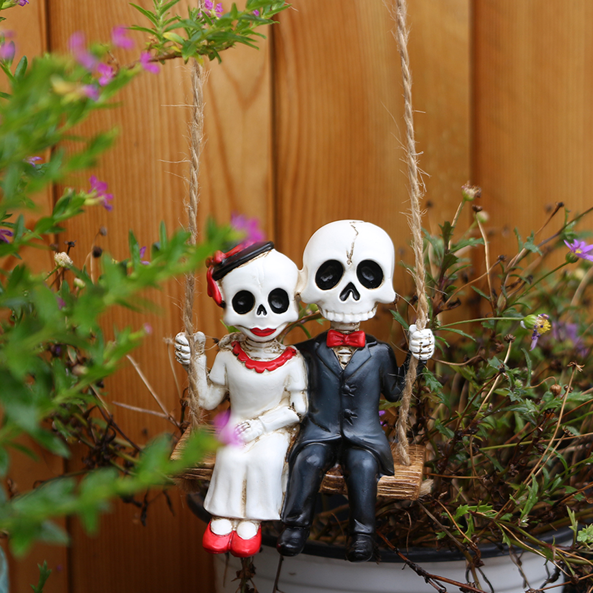 Resin Skeleton Couple Swing St – Bonsai Garden Gift Bewertung und Preis