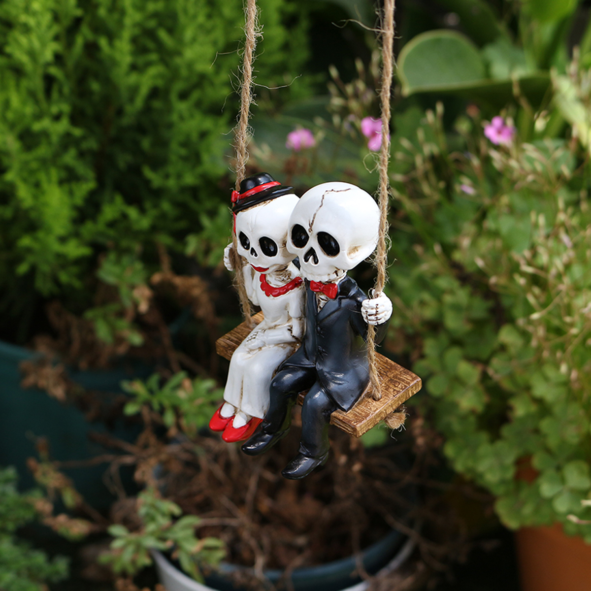 Resin Skeleton Couple Swing St – Bonsai Garden Gift Bewertung und Preis