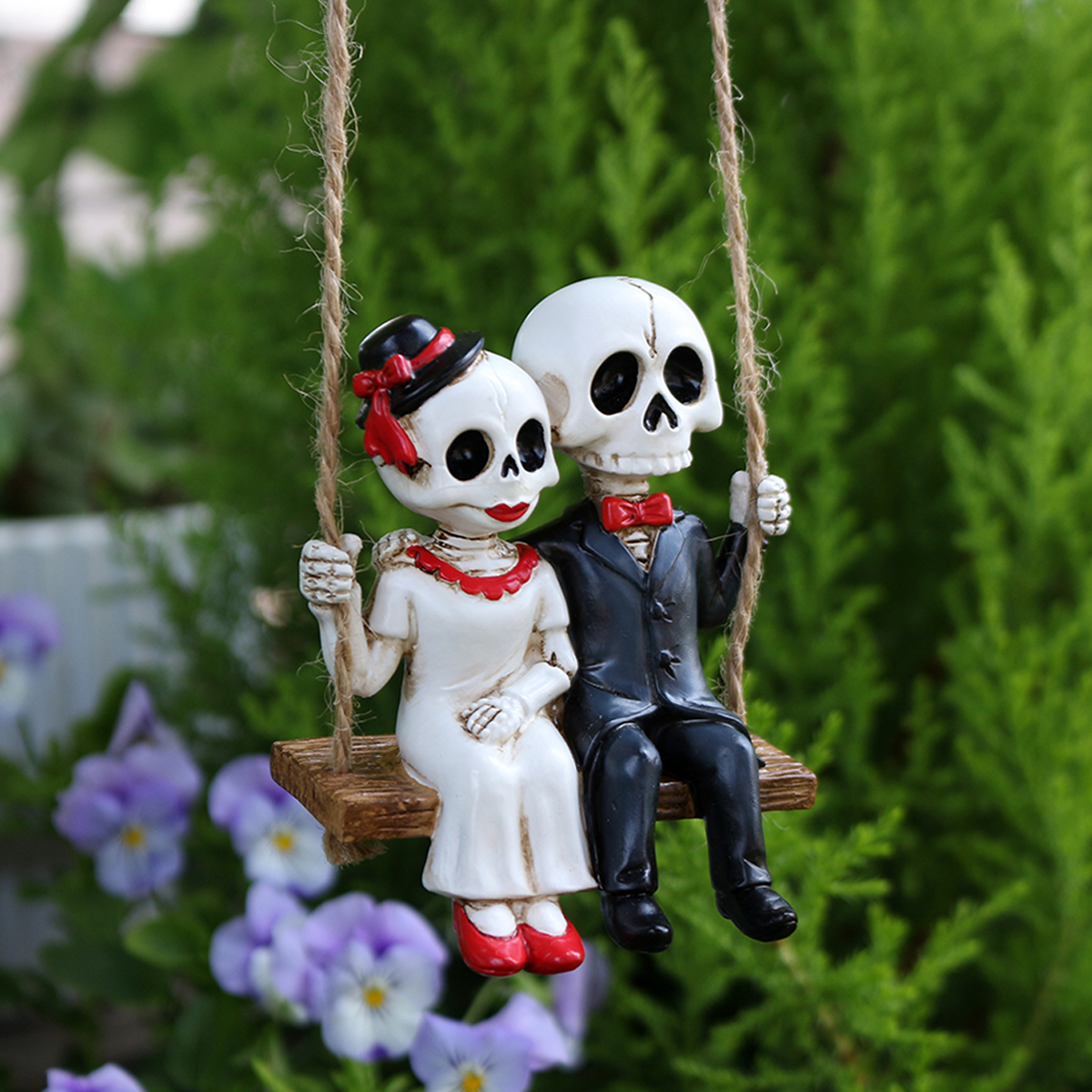 Resin Skeleton Couple Swing St – Bonsai Garden Gift Bewertung und Preis