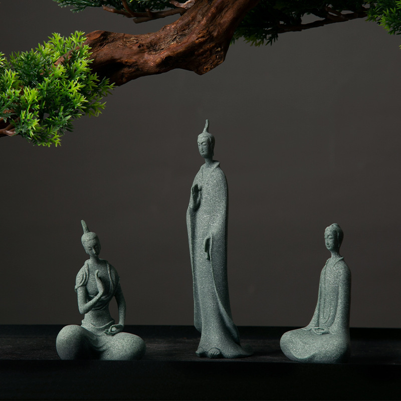 Mini Buddhist Monks Figurines  – Bonsai Garden Zen Bewertung und Preis