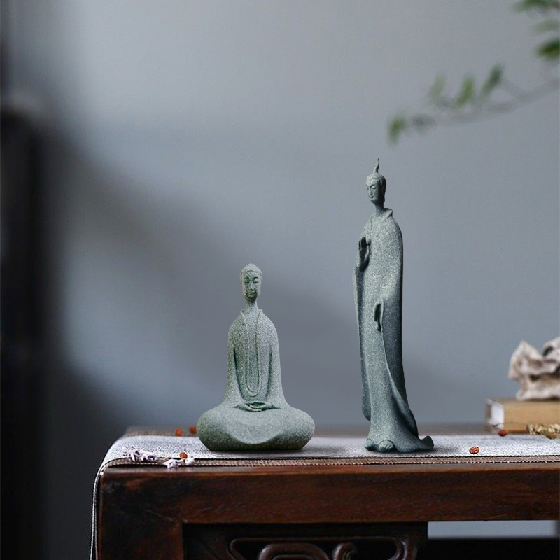 Mini Buddhist Monks Figurines  – Bonsai Garden Zen Bewertung und Preis