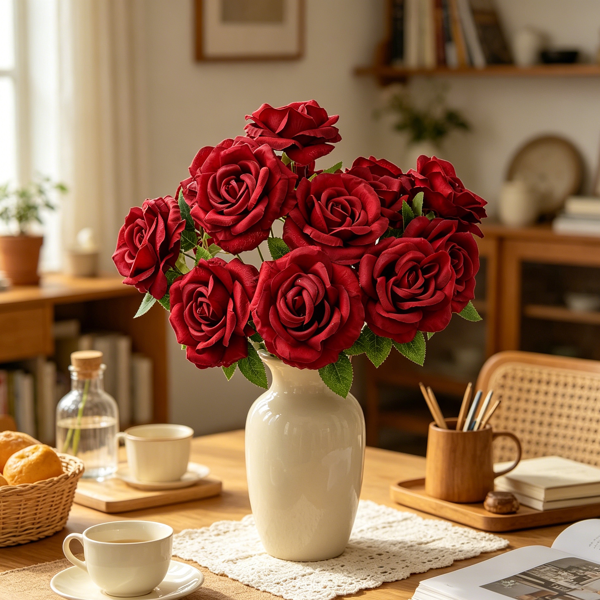 Artificial Flower Silk Rose Br – Bonsai Garden For Sale Bewertung und Preis