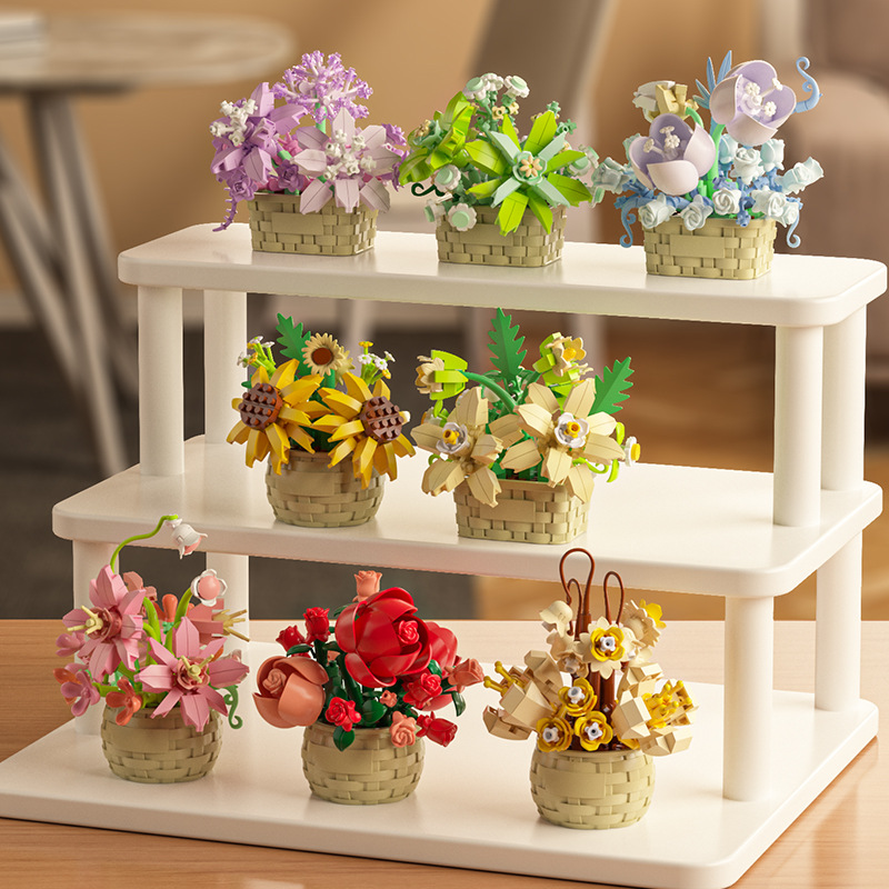 DIY MOC Potted Rose Sunflower  – Bonsai Garden Experts Bewertung und Preis