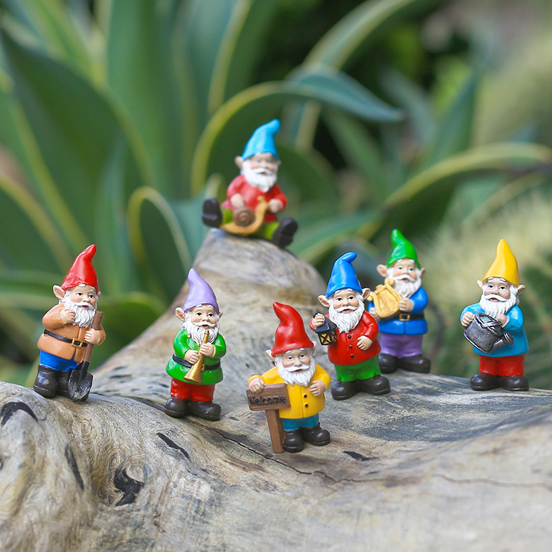 7Pcs/Set Miniature Funny Gnome – Bonsai Garden Gift Bewertung und Preis